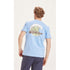 KnowledgeCotton Apparel Alder The Green Wave T-Shirt - GOTS/Vegan - Alaskan Blue
